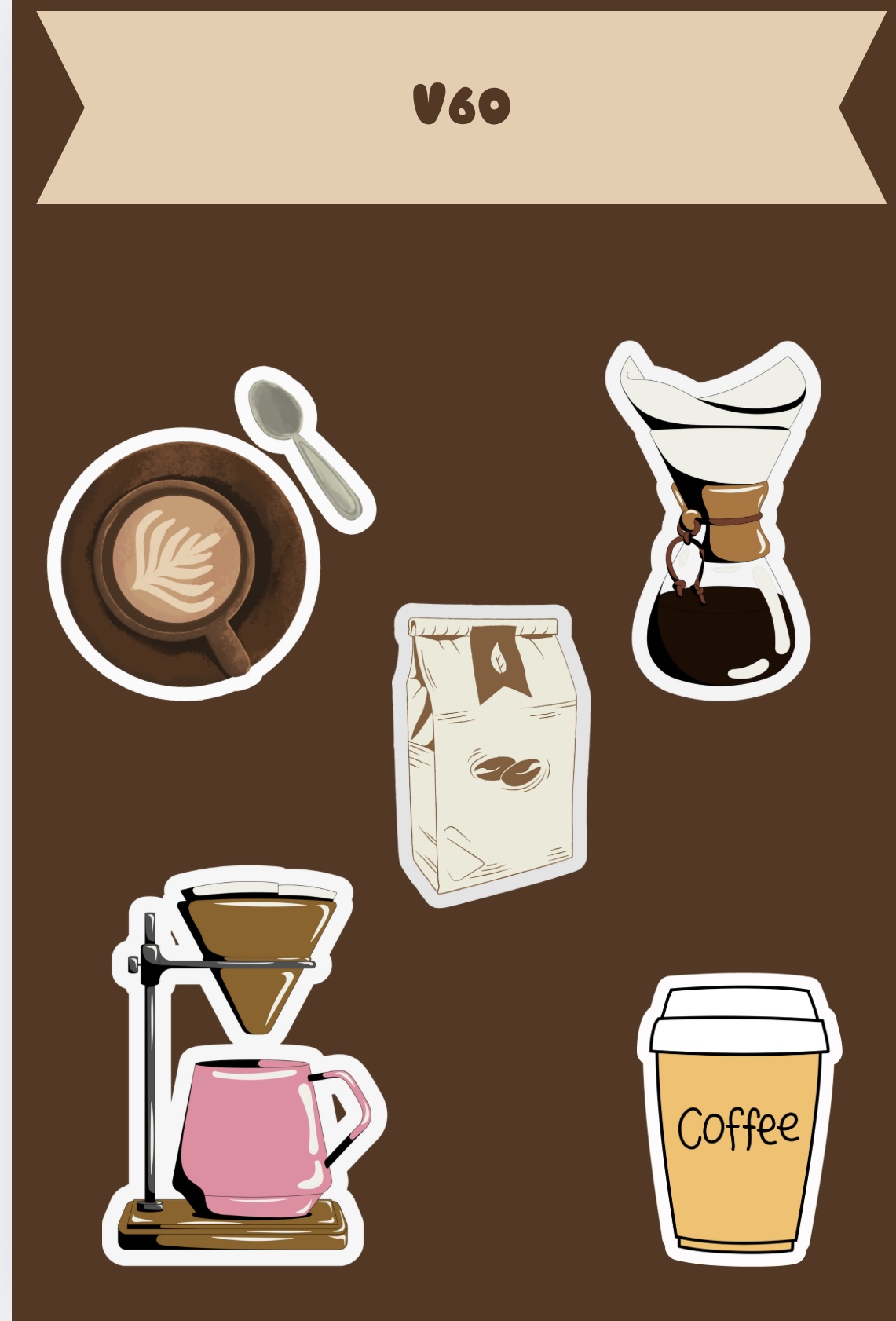 ستيكر قهوه للكوفي