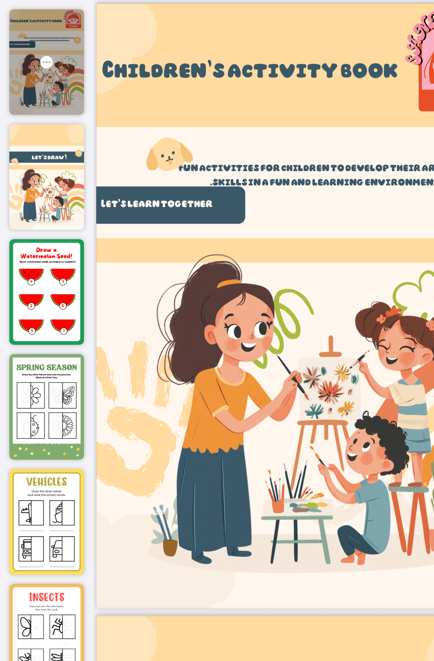 كتاب انشطة الطفل النسخه الانجليزيه