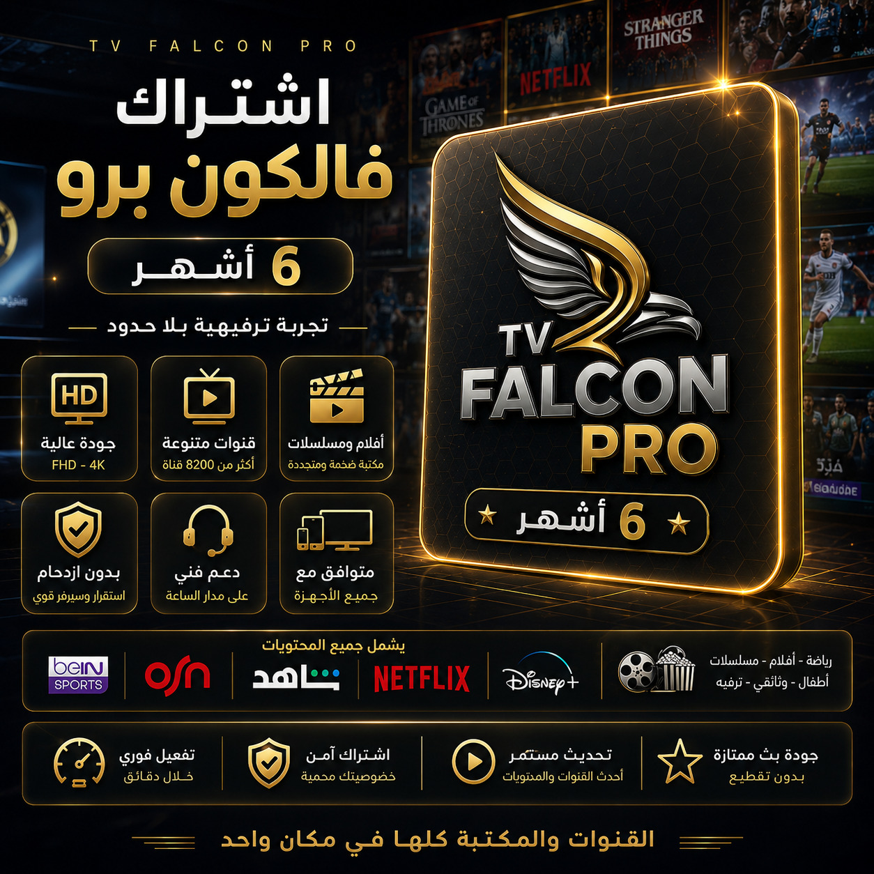 اشتراك فالكون 6 اشهر