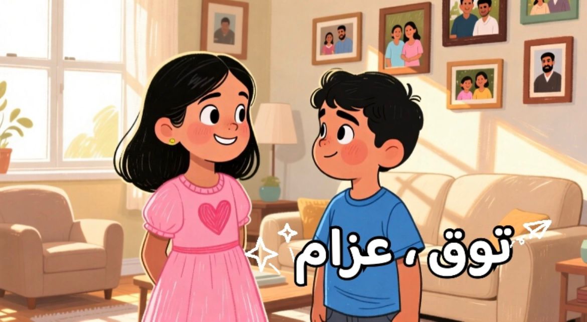 تصميم وتأليف قصة باسم طفلك فيديو  (شخصيتين  )