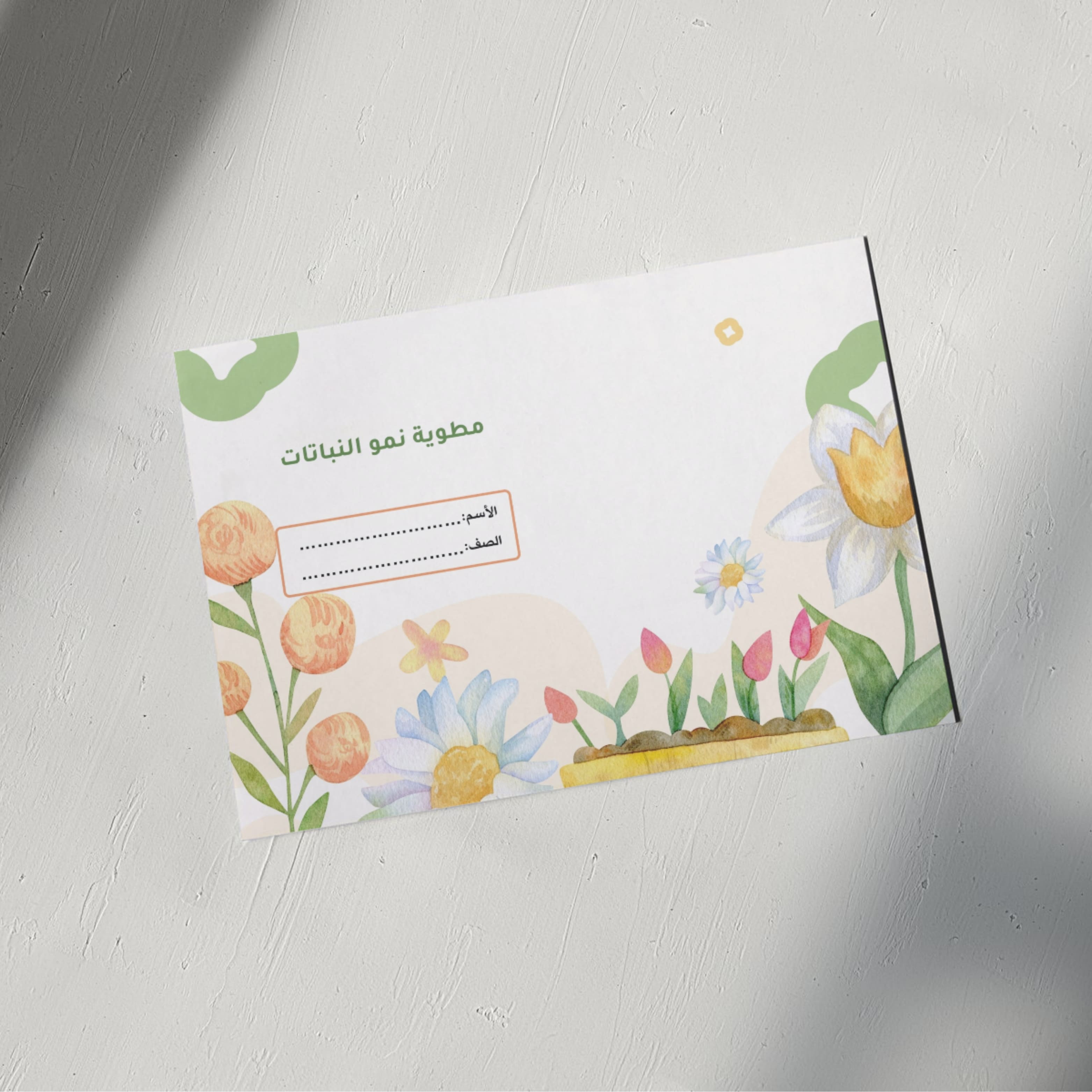 مطوية نمو النباتات.