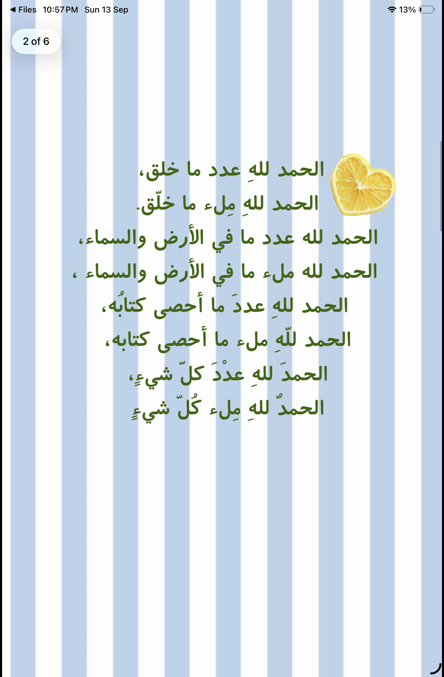 تسبيح مضاعف ٣