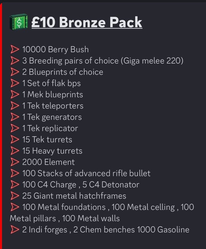 bronze pack