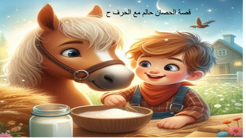 قصة الحصان حالم مع حرف الحاء