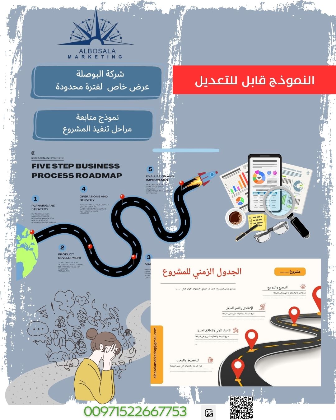 قالب  خطة متابعة  مراحل تنفيذ المشروع