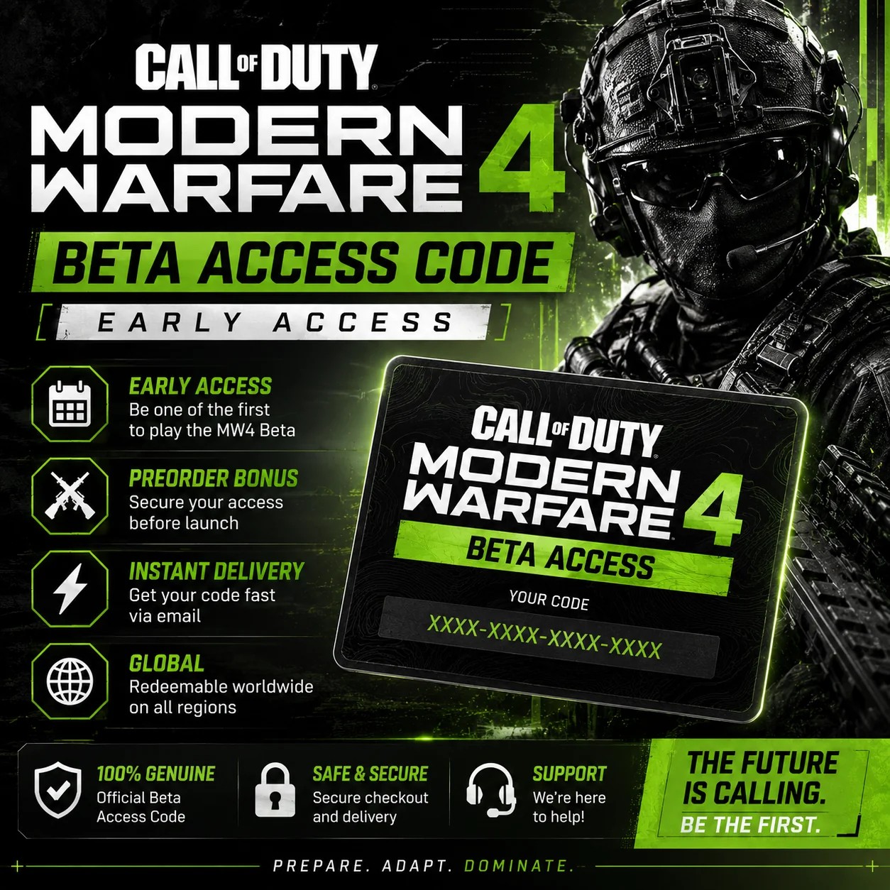 كود بيتا مودرن وارفير ٤ | MODERN WARFARE 4 BETA CODE