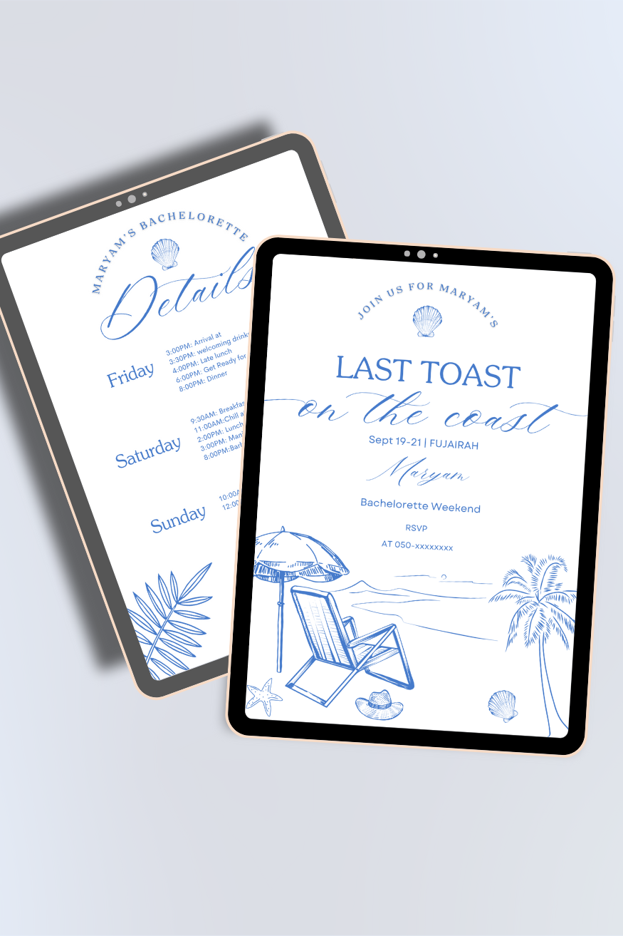 Bachelorette Party Invitation - دعوة توديع العزوبية