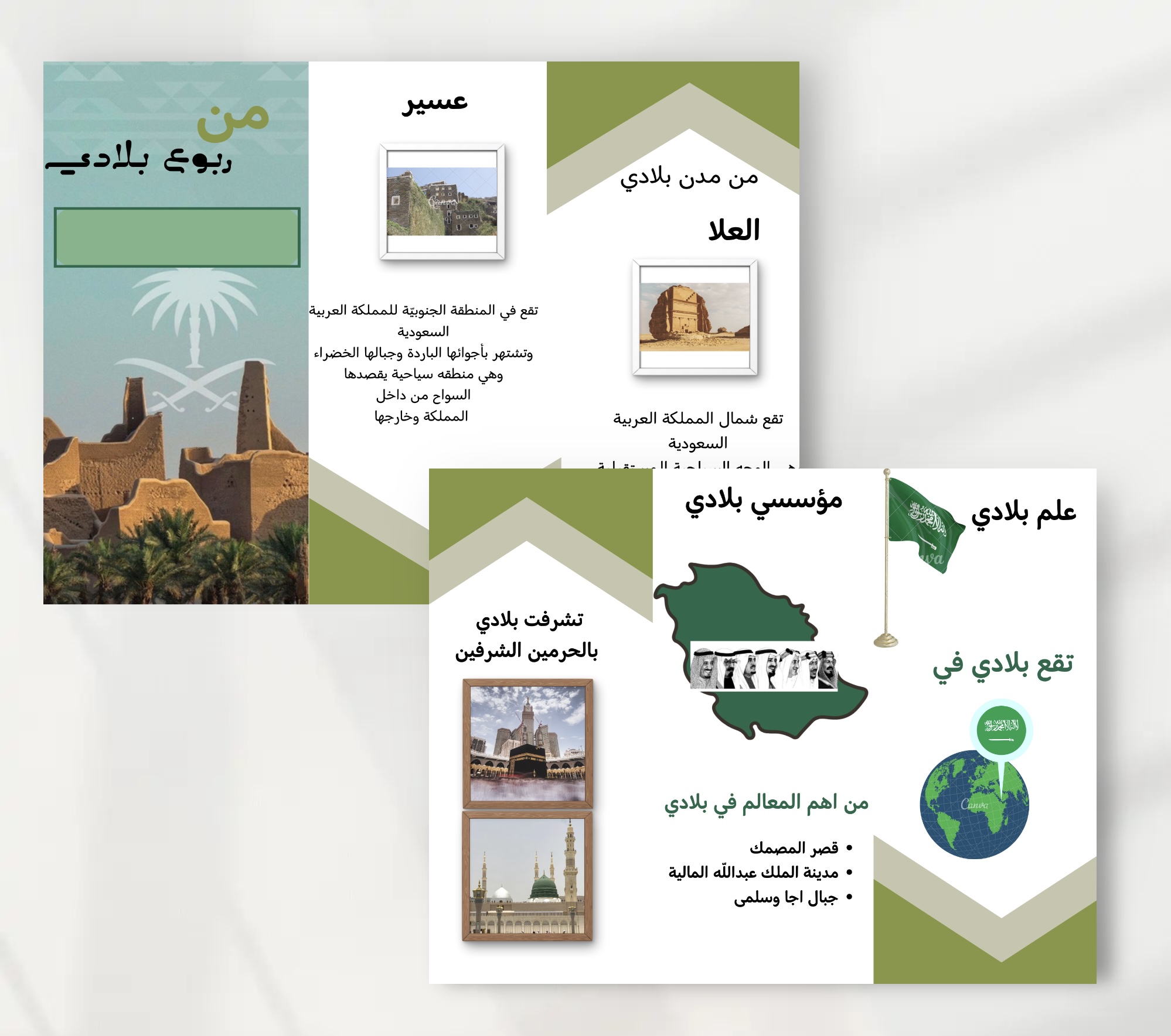 مطويه لغتي رابع ربوع بلادي٢