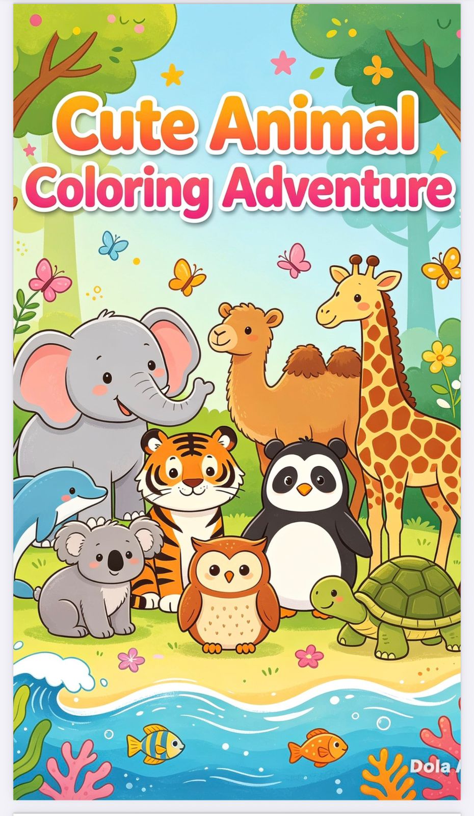 Cute Animal Coloring Adventure – Fun & Easy Activity Book for Kids Ages 3–10