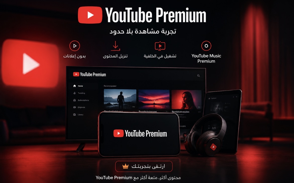 يوتيوب بريميوم (شهر) دعوة