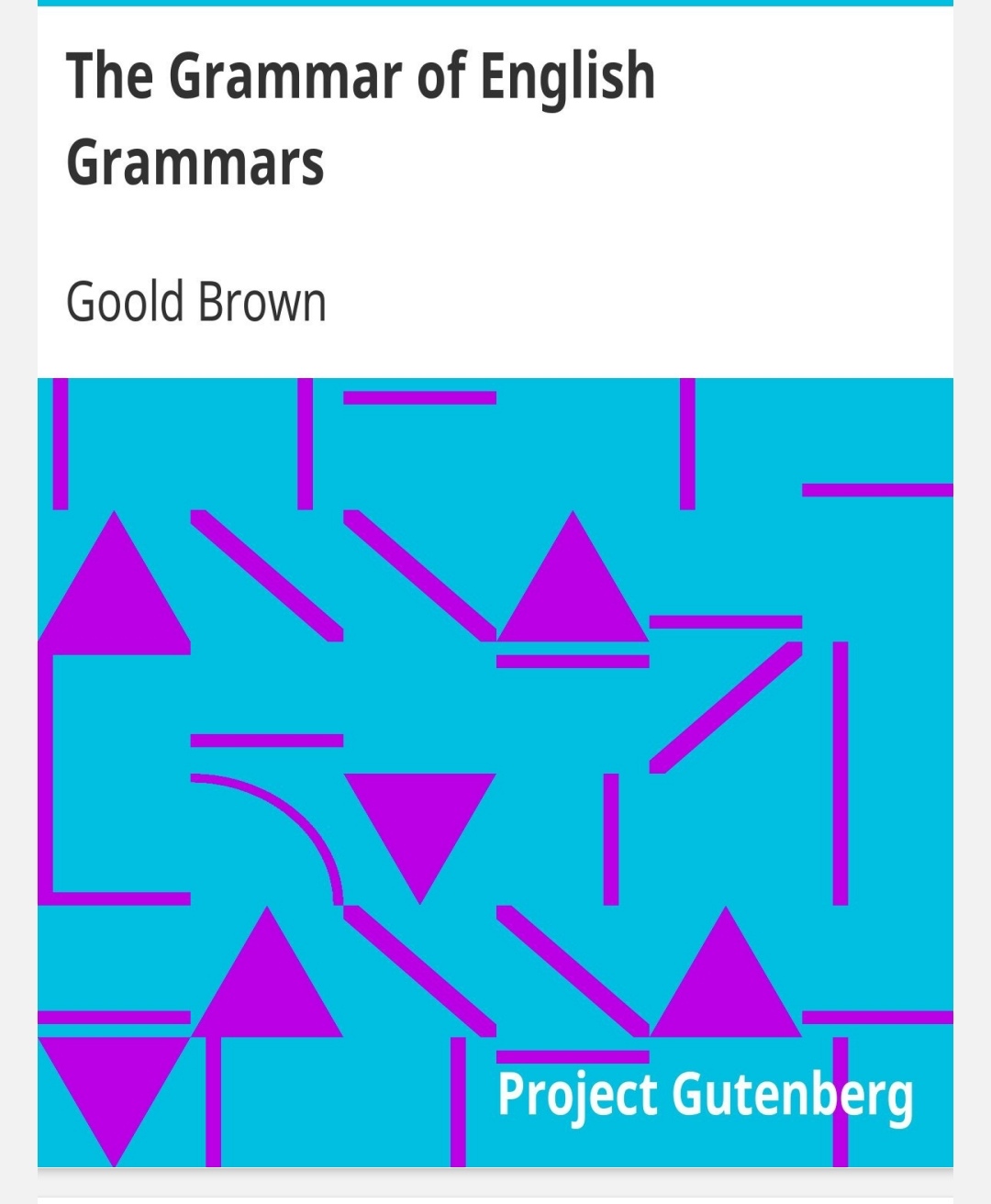 The Grammar of English Grammars قواعد اللغة الإنجليزية