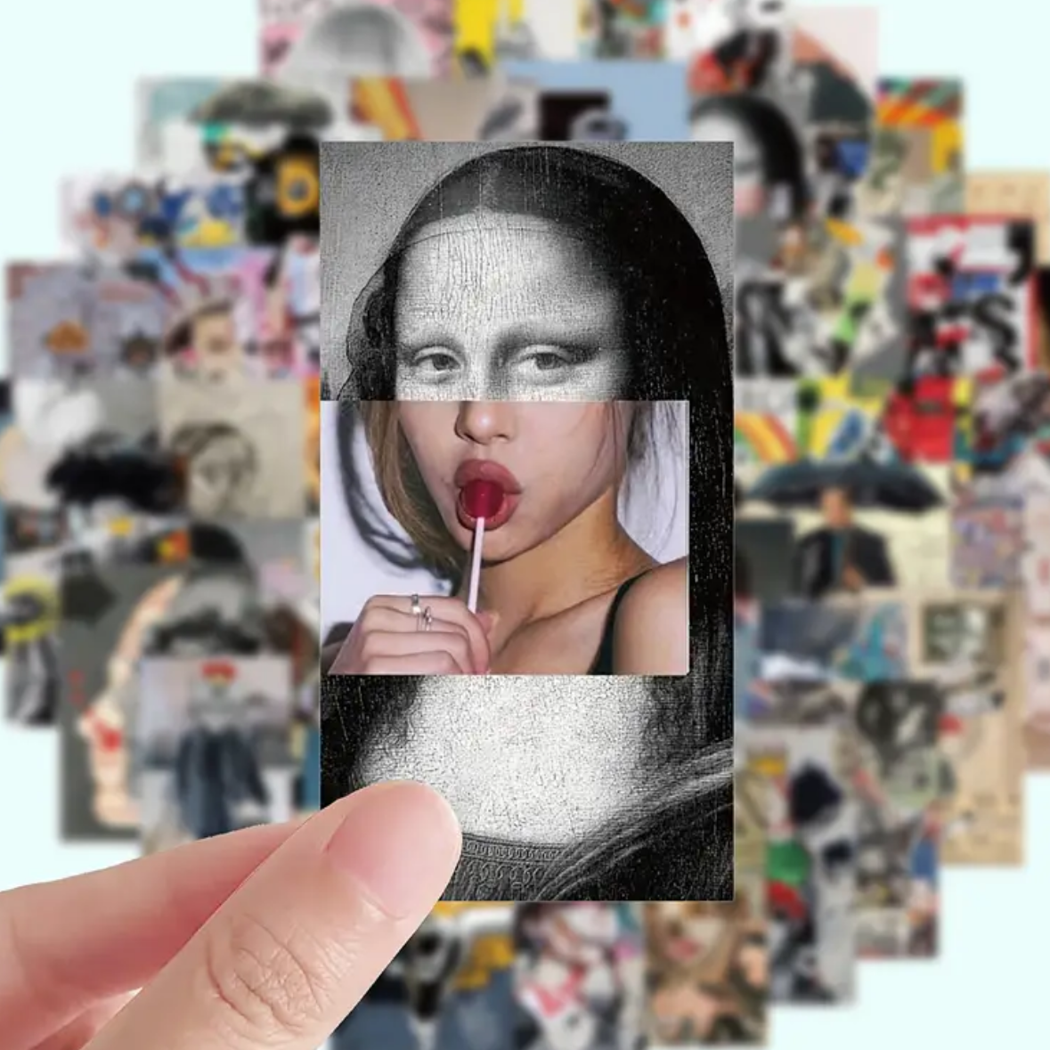 ٥٠ قطعة من ملصقات