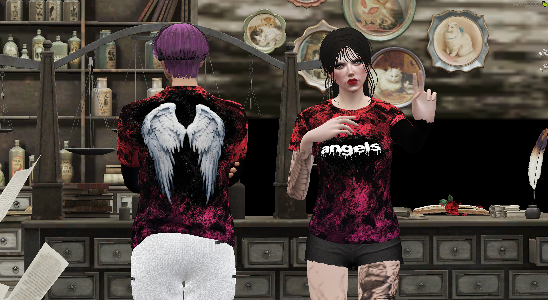 لبس عصابة angels