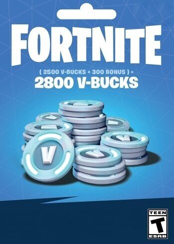 شحن فورتنايت v-bucks 2800. المنطقه المتوافقه.  المملكة العربية السعودية