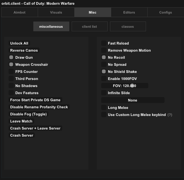 هاك اوبرا كود 16 Mw19 (اسبوع)