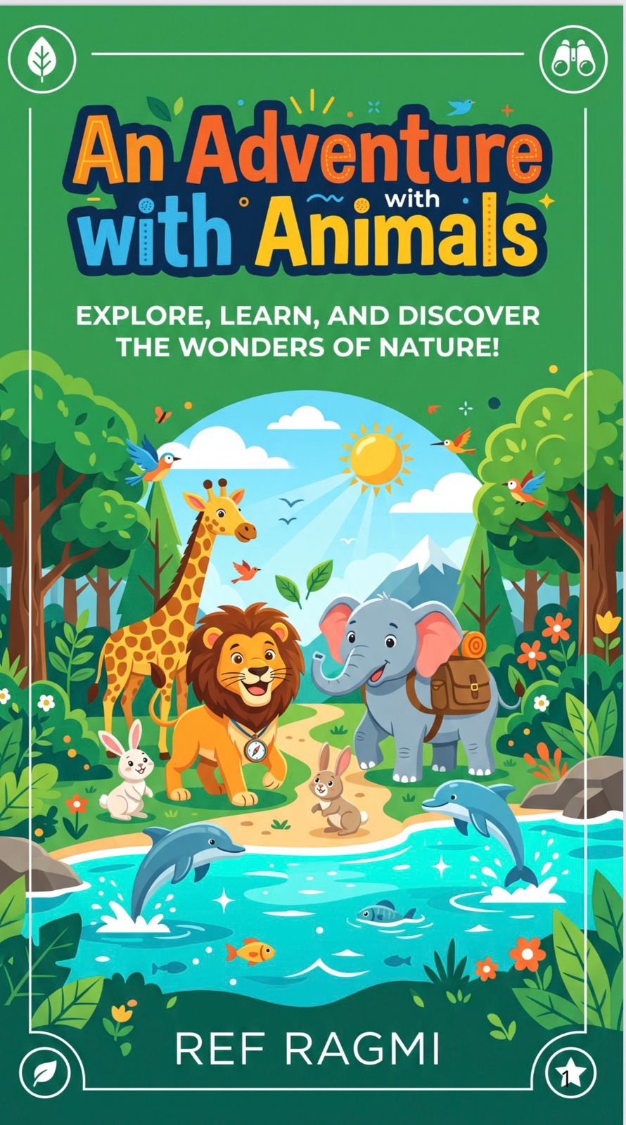 An Adventure with Animals – Fun Coloring & Activity Book for Kids Ages 3–10