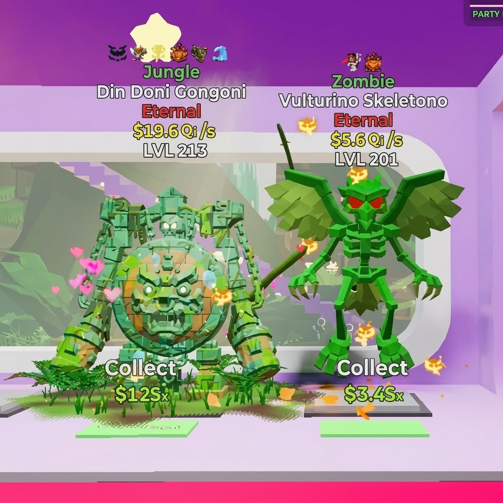 بكج Din Doni Gongoni & Zombie Vulturino