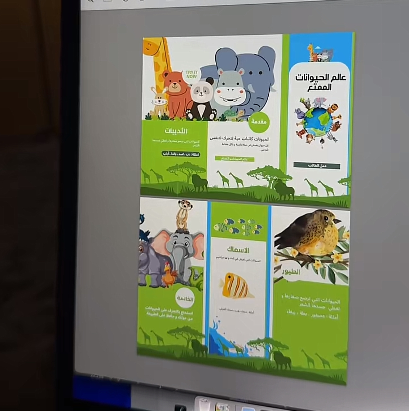 مطوية عالم الحيوانات