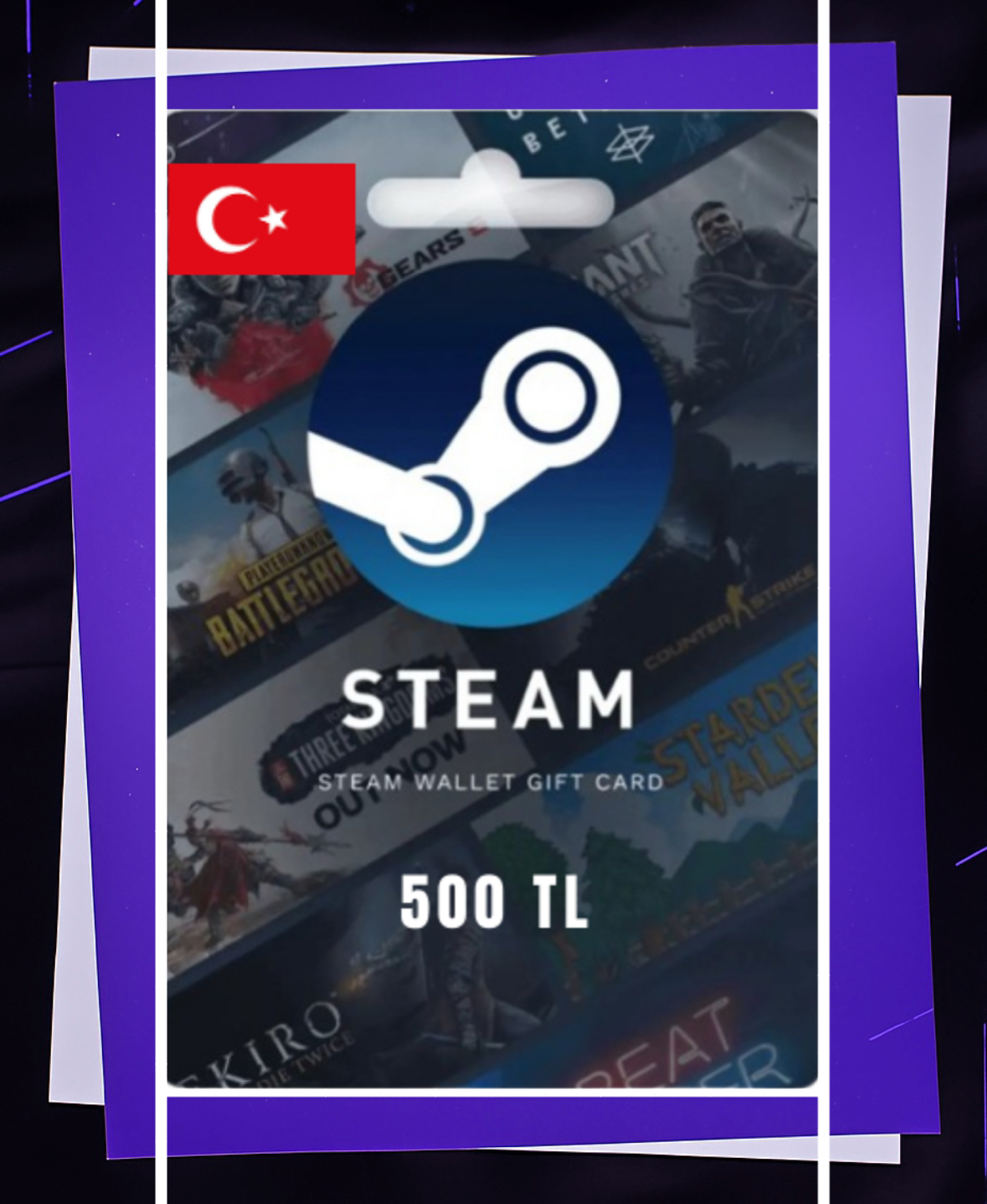 بطاقة ستيم تركي 500TL