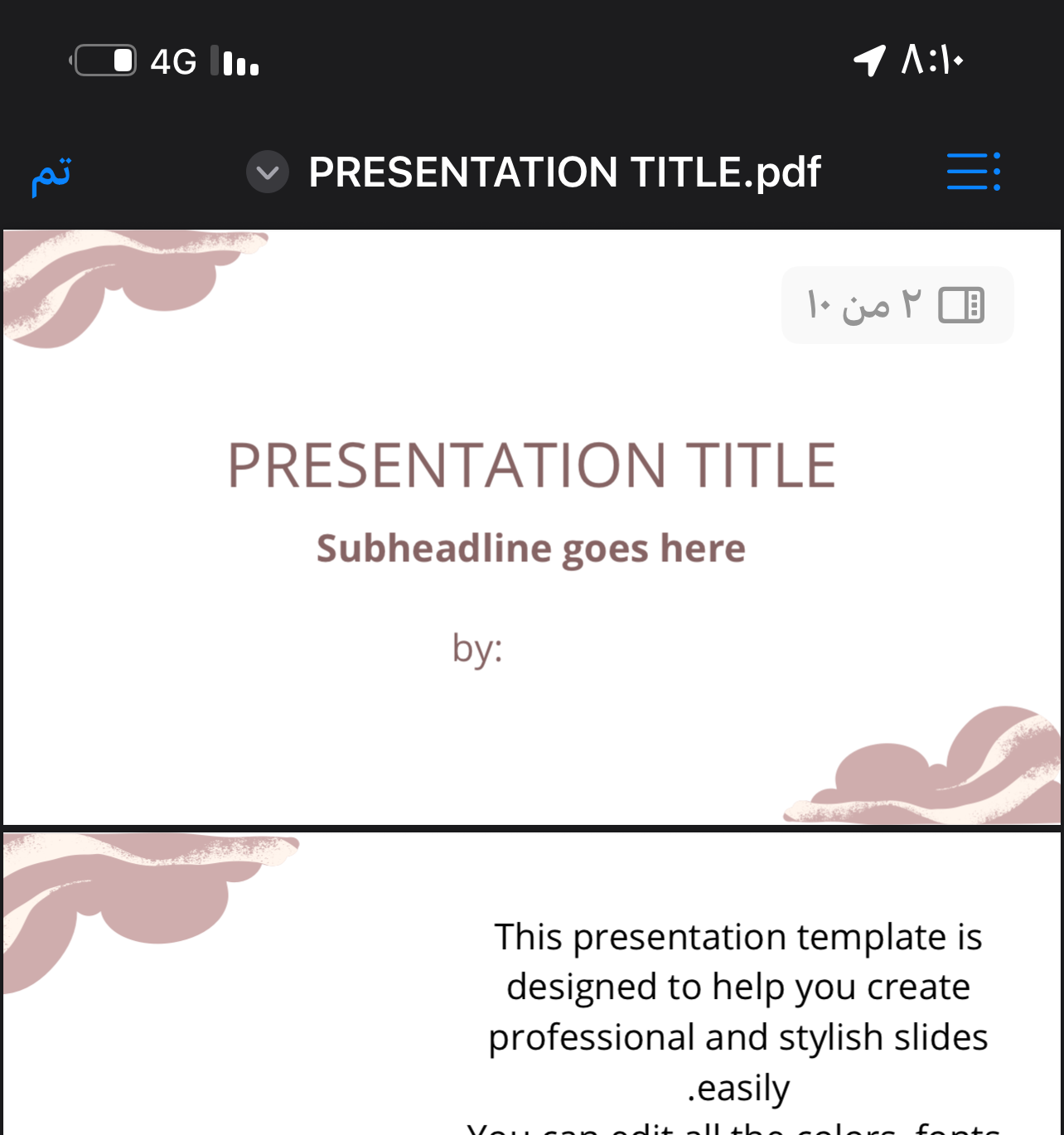 Stylish Presentation Template for All Purposes