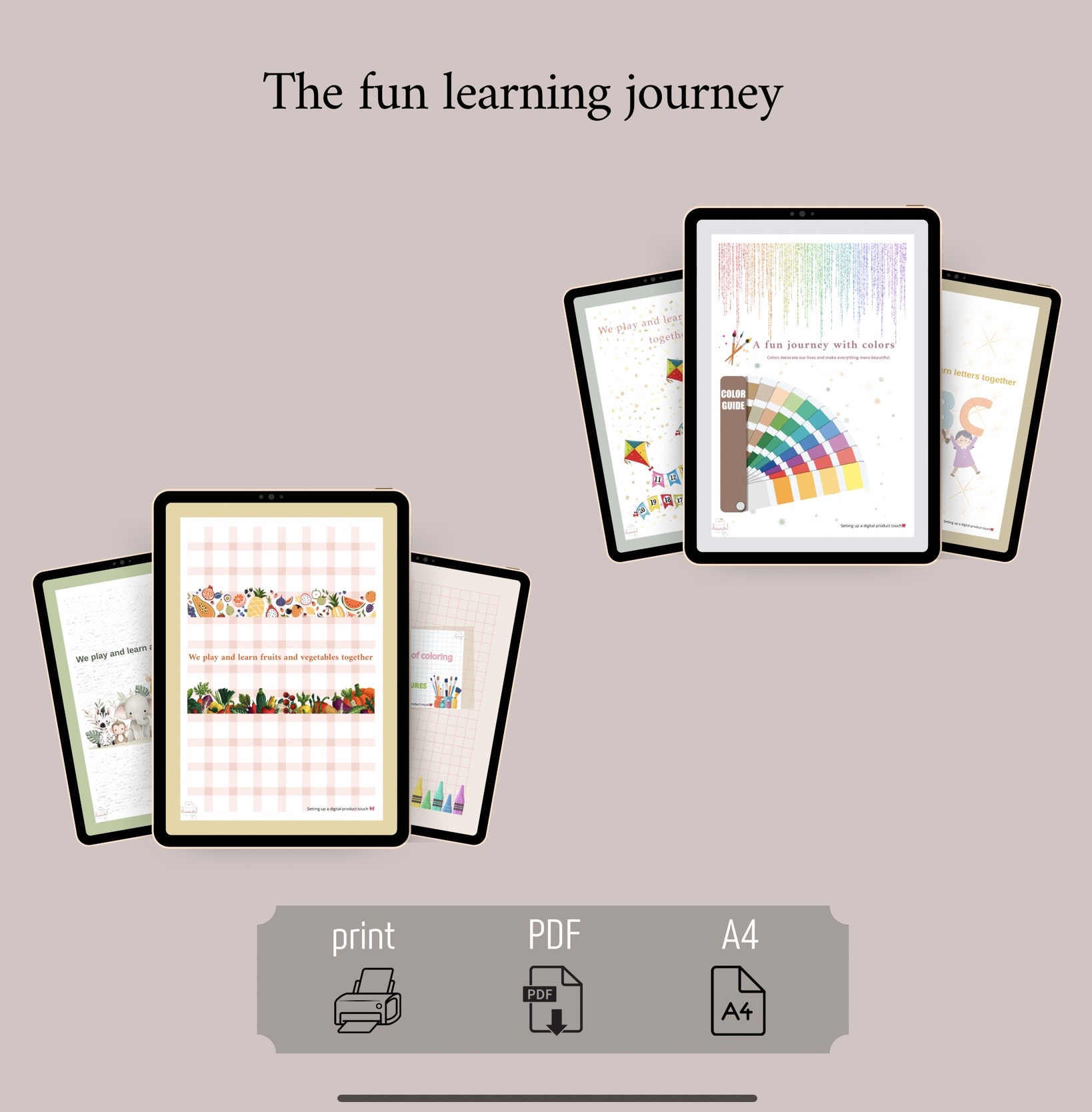 English package +free coloring book