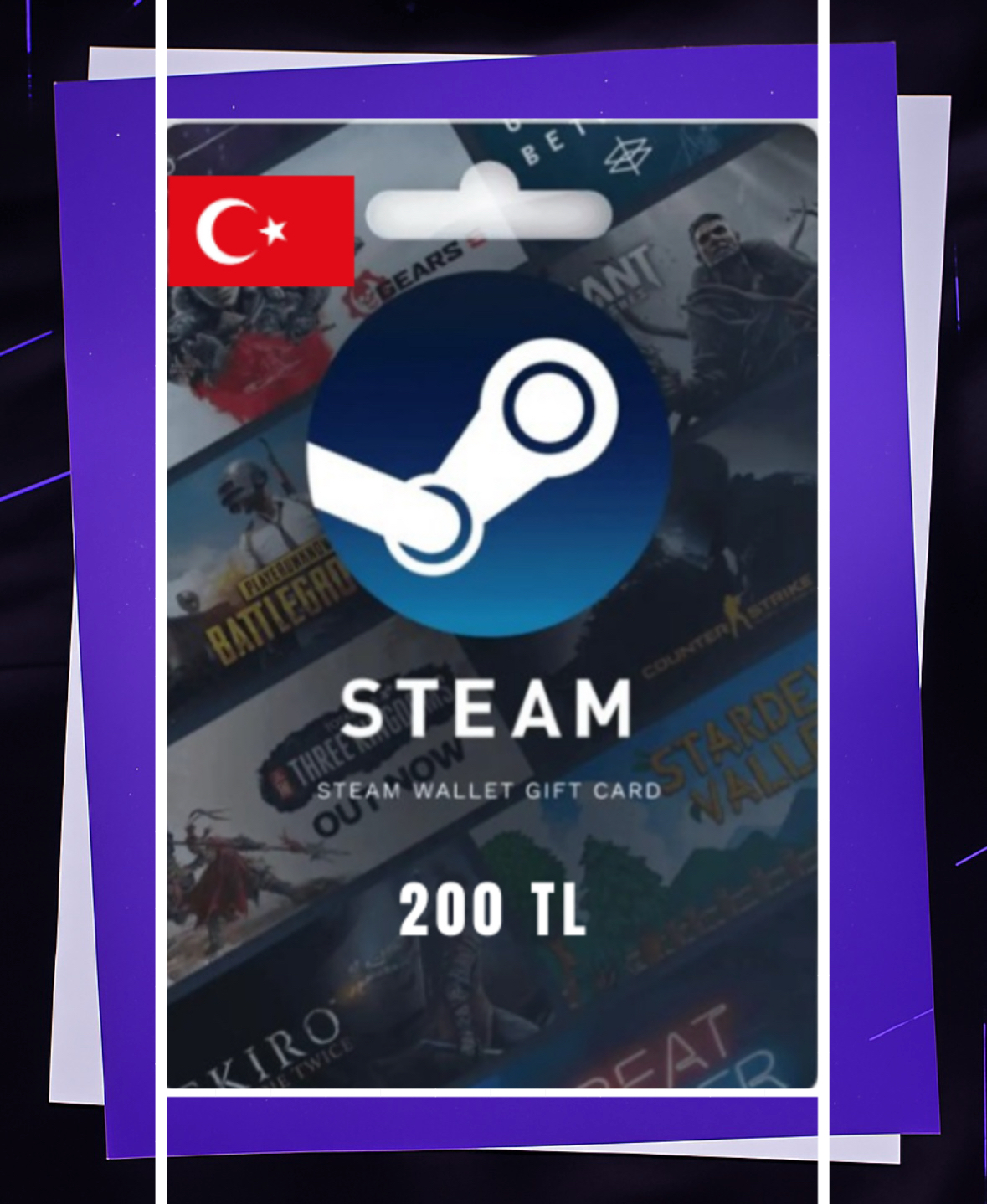 بطاقة ستيم تركي 200TL
