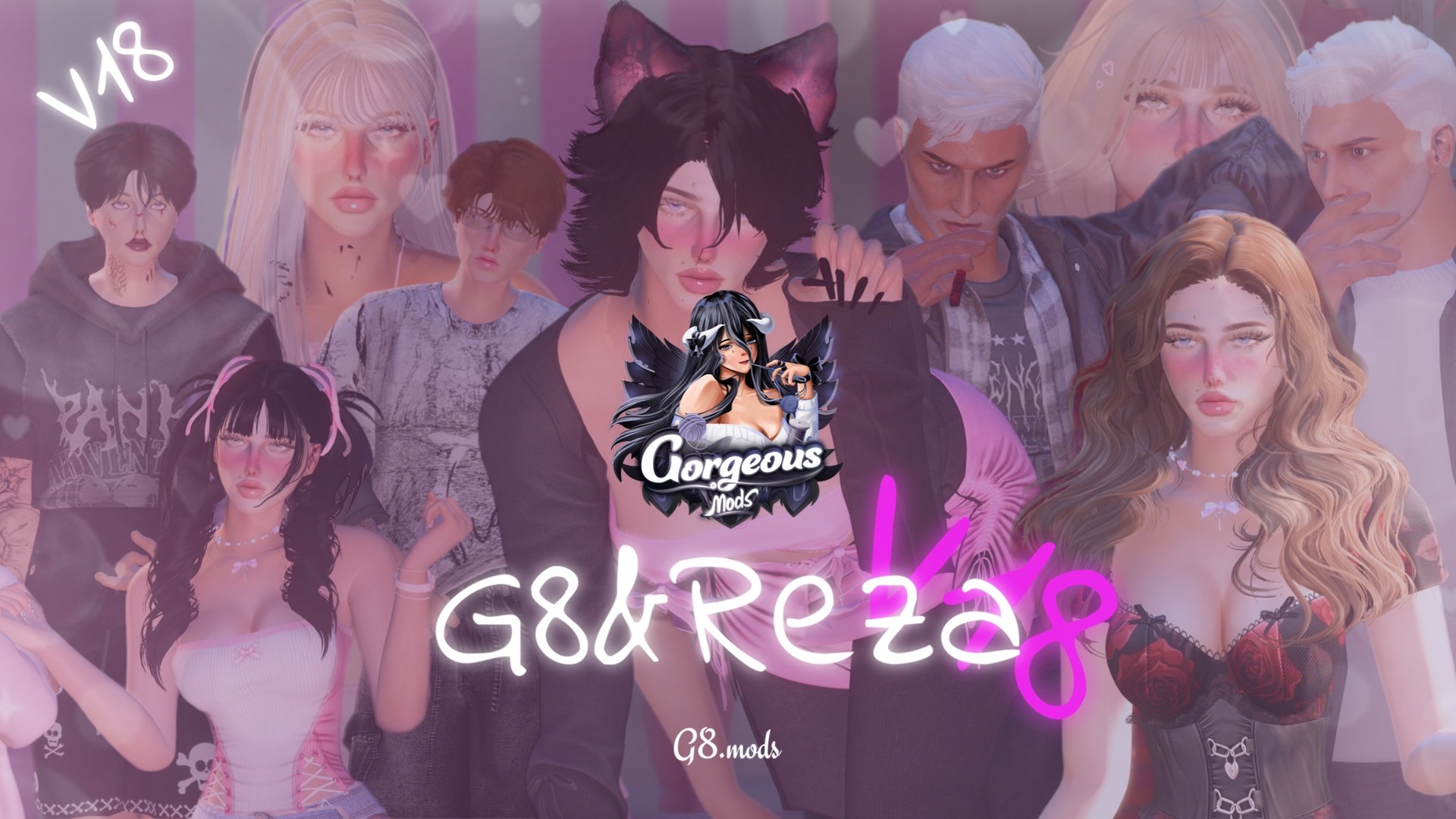 G8.Mods V18 New Clothes Pack By G8& Reza 17800 قطعه 🐇
