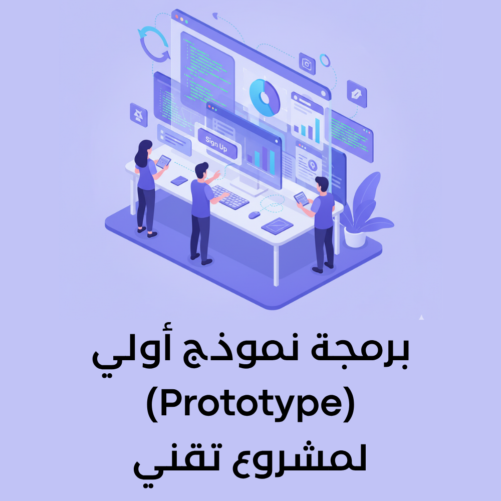 برمجة نموذج أولي (Prototype) لمشروع تقني