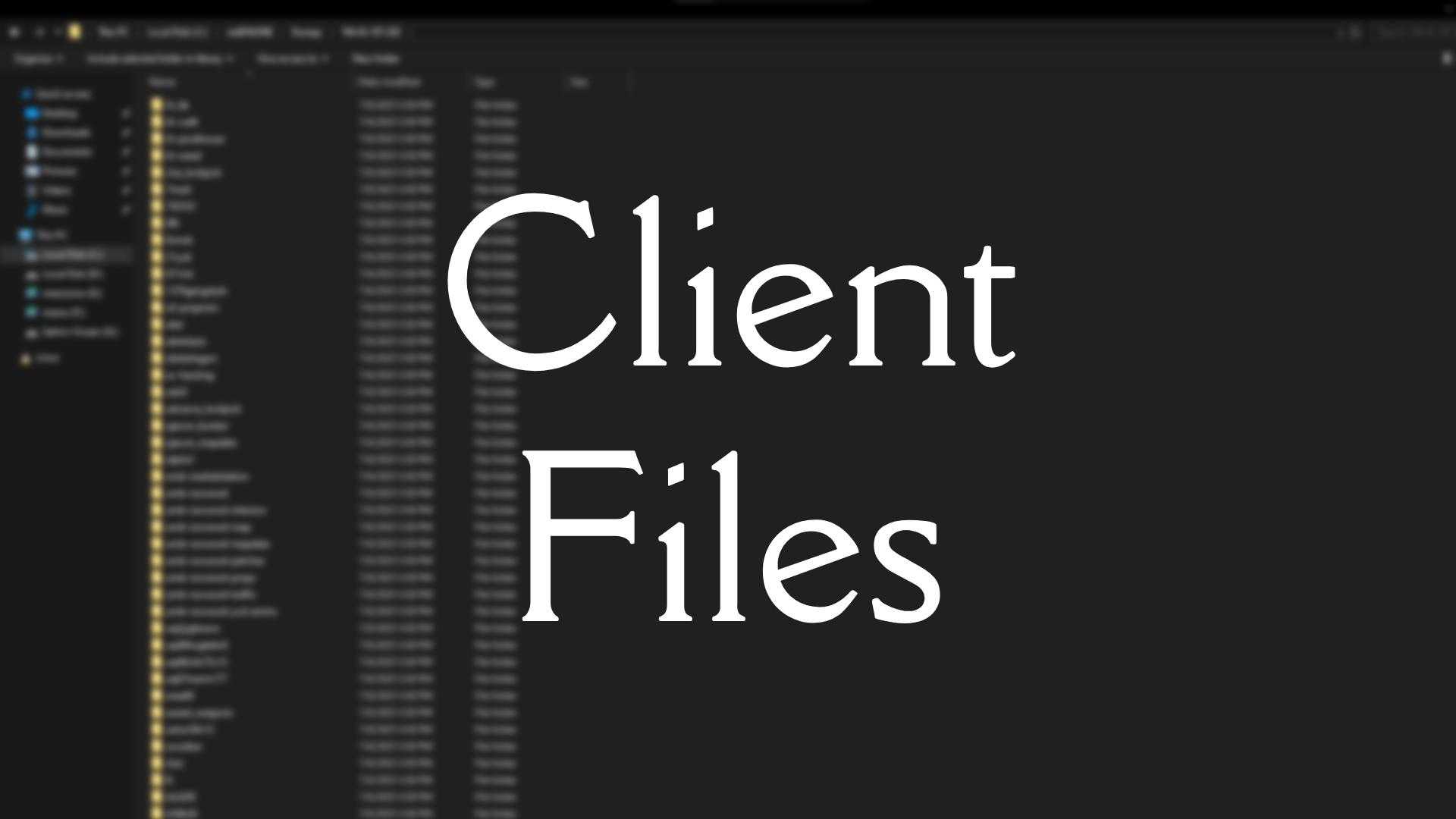 Dump Client FIle