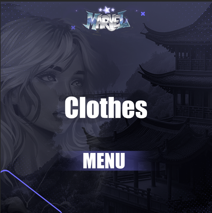 Clothes Menu