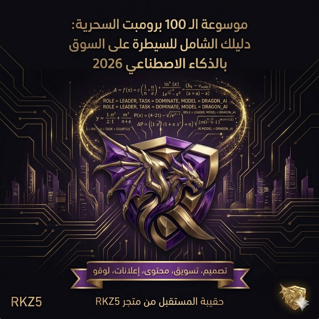 موسوعة 100 برومبت ذكاء اصطناعي احترافية 2026