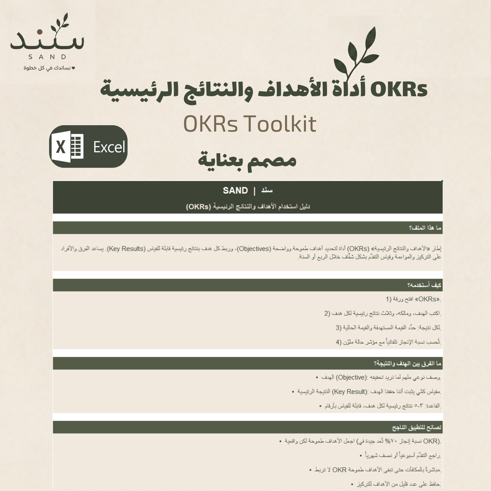 أداة الأهداف والنتائج الرئيسية OKRs
