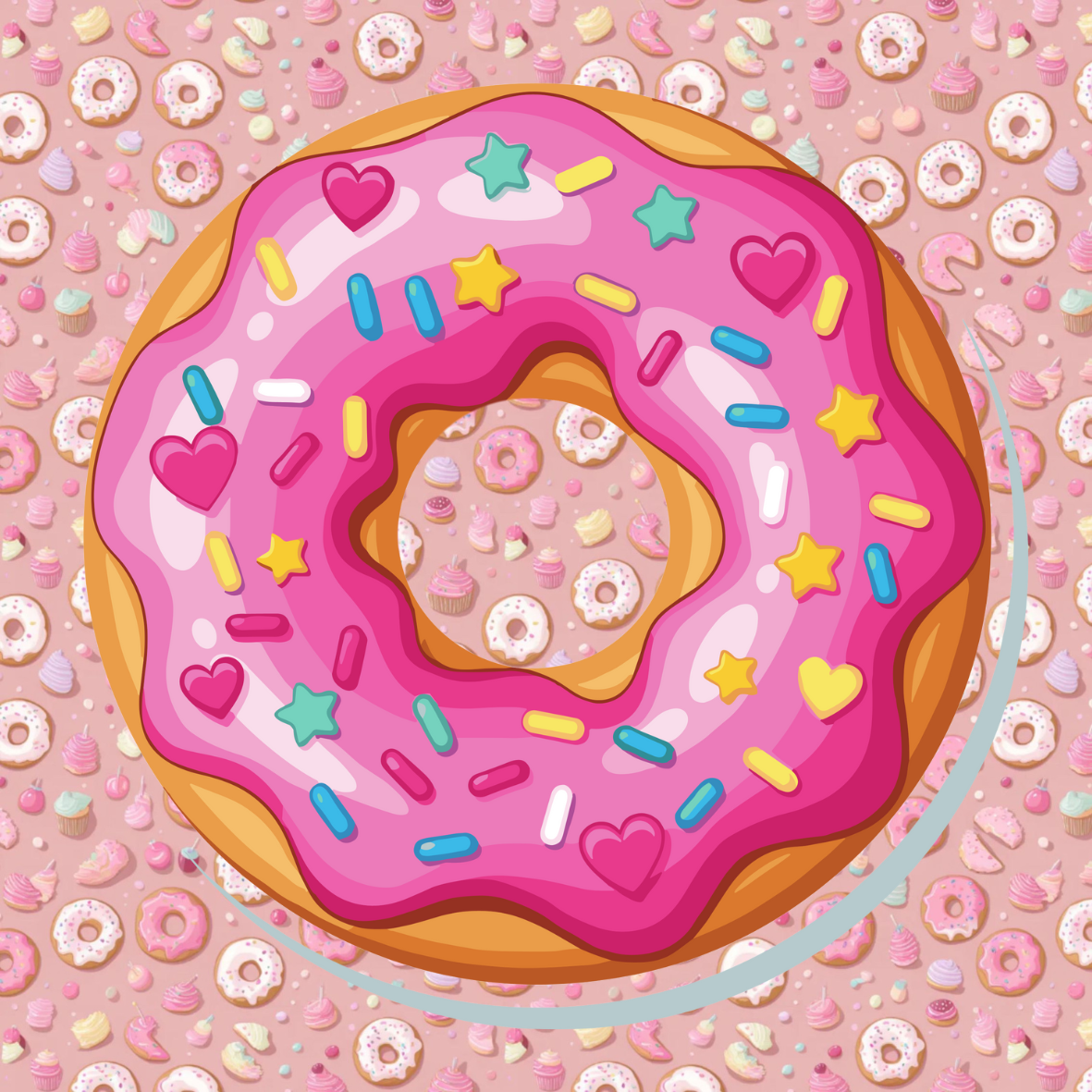 استيكارات دونات كيوت 🍩