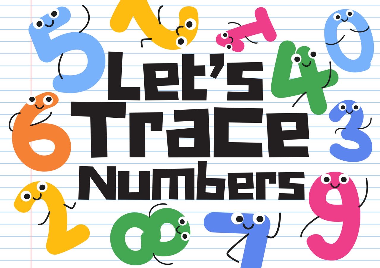 تمارين الأرقام الإنجليزية للأطفال