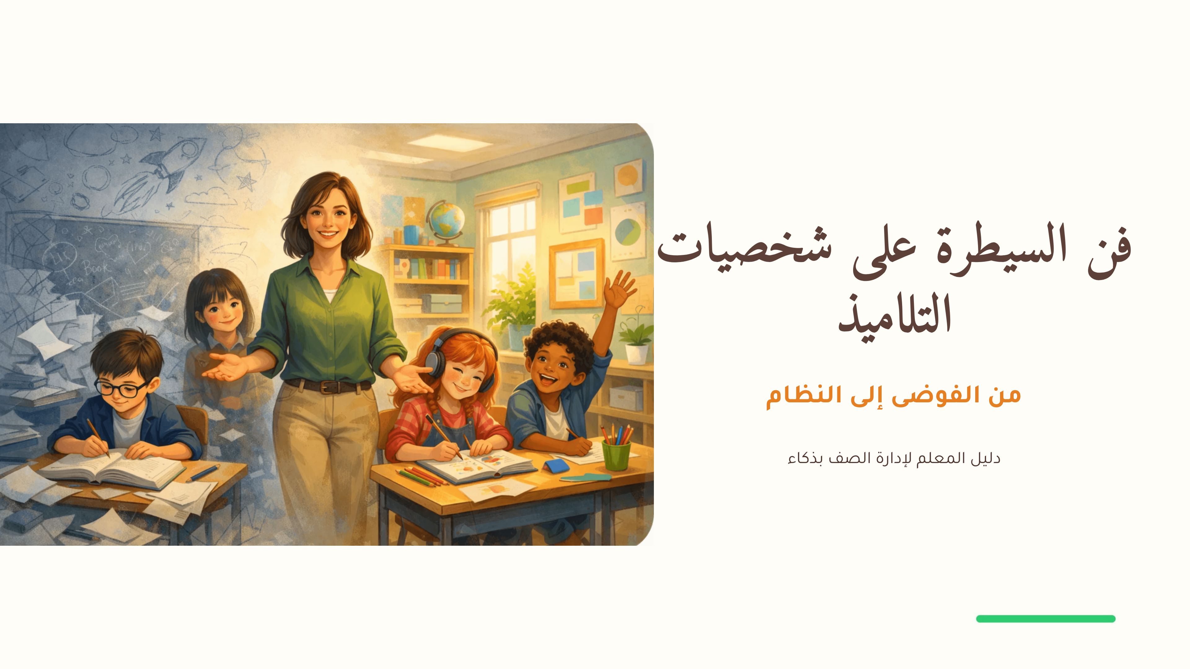 (ورشه) فن السيطره على شخصيات التلاميذ من( الفوضى إلى النظام)