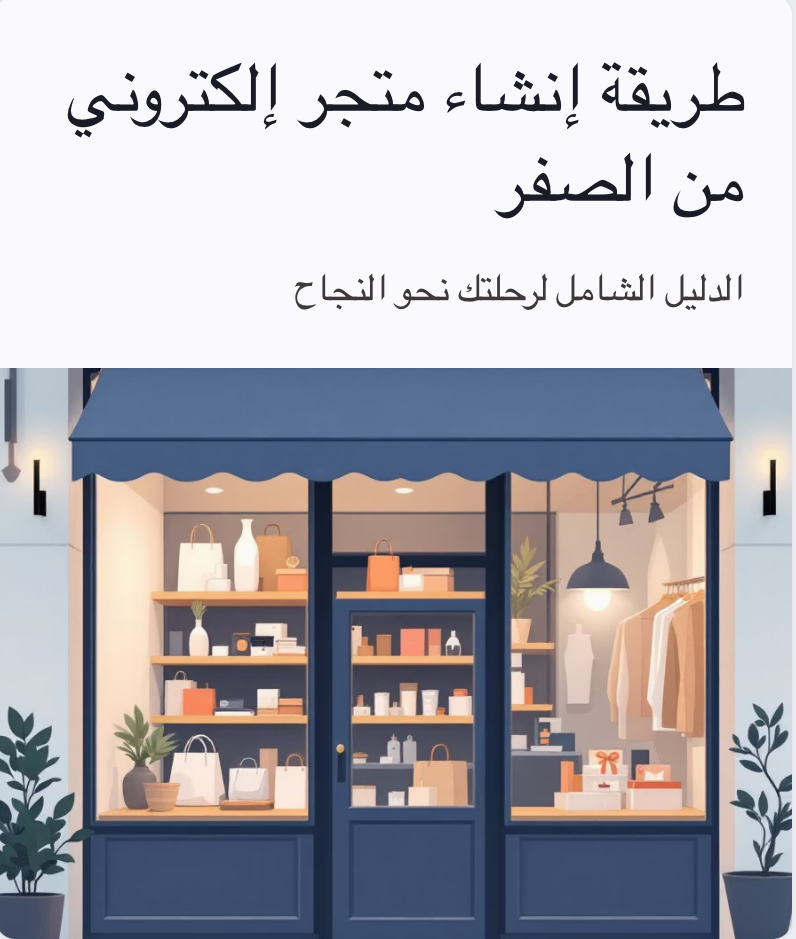 كيفية انشاء متجر إلكتروني