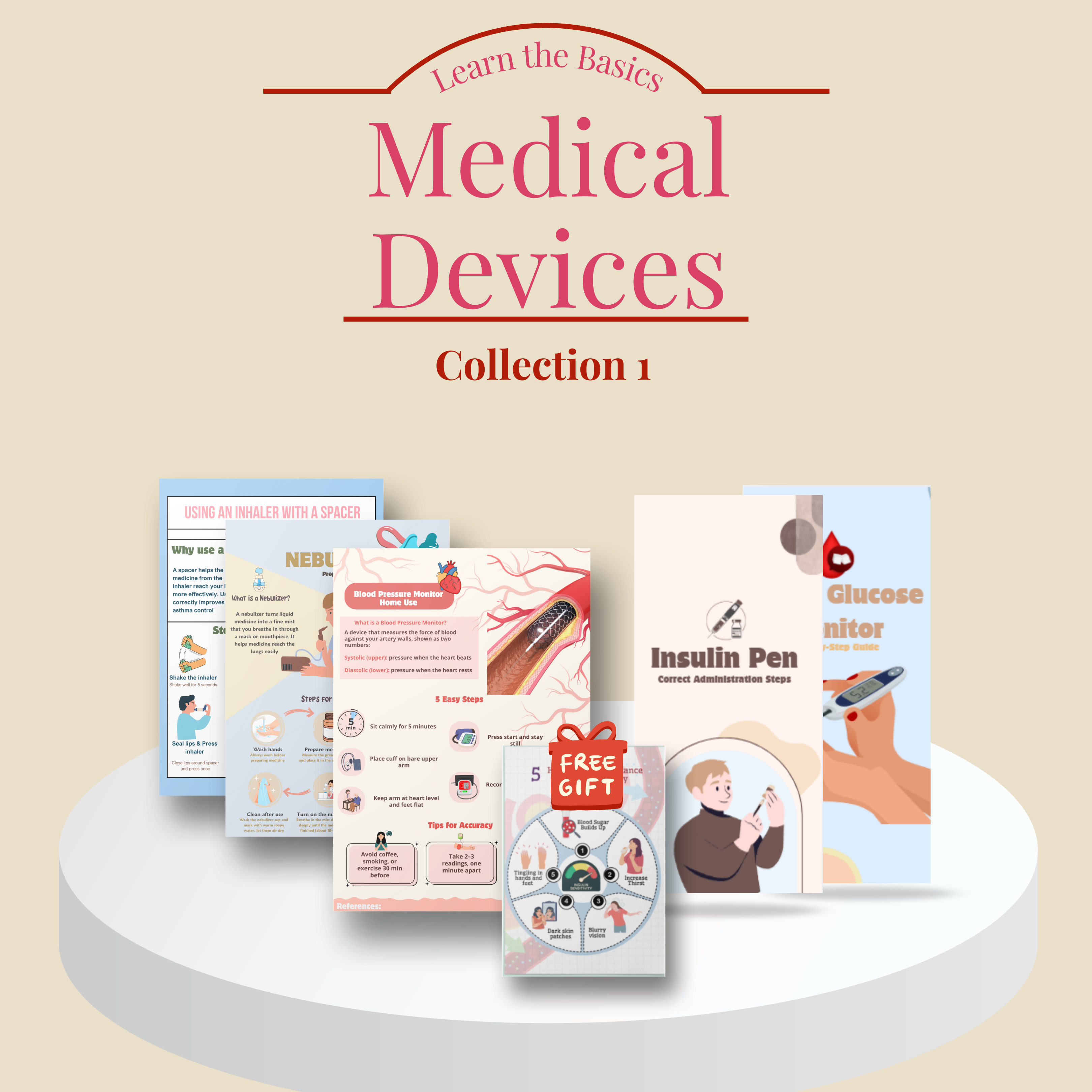 Medical Devices – Collection 1 (3 Posters + 2 Brochures + Free Gift Infographic)