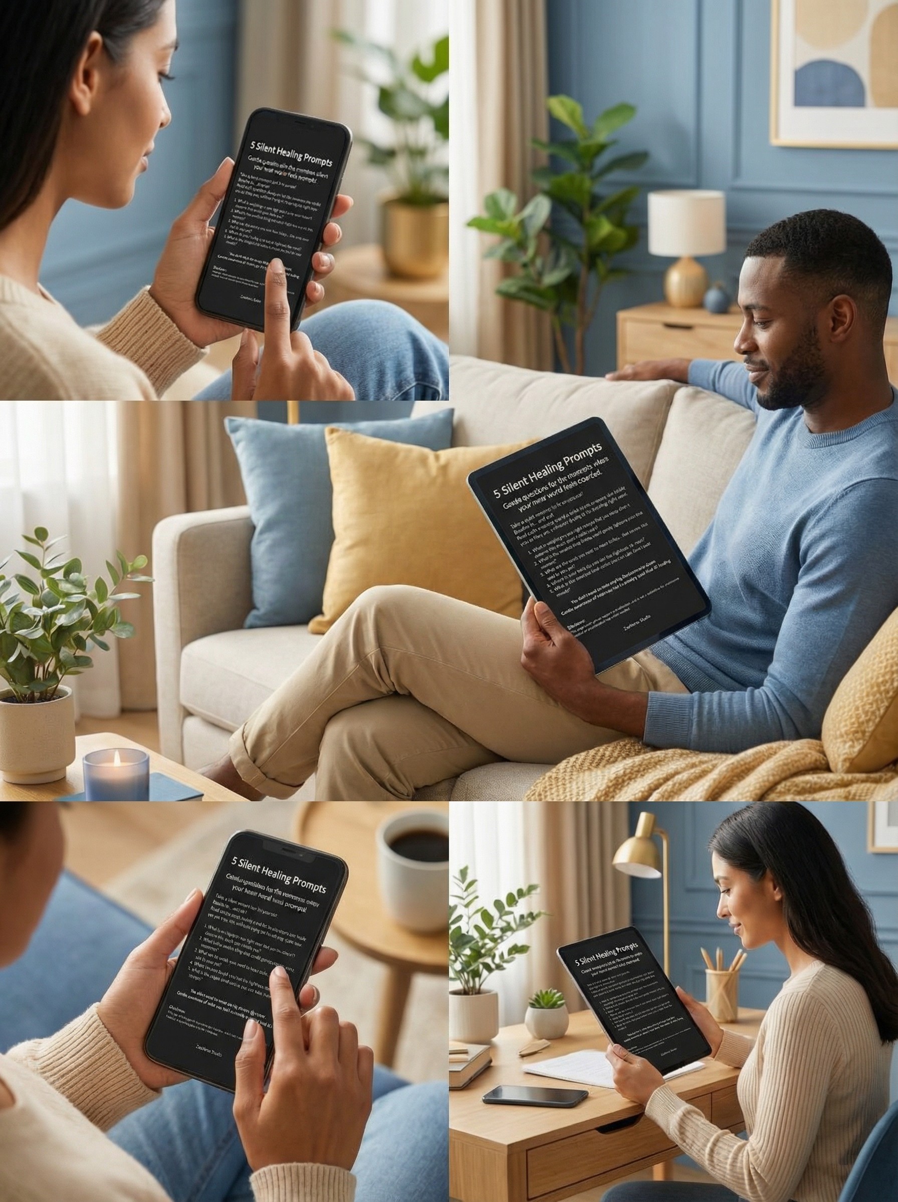 5  أسئلة صامتة للشفاء الداخلي – صفحة هادئة للتأمل العميق