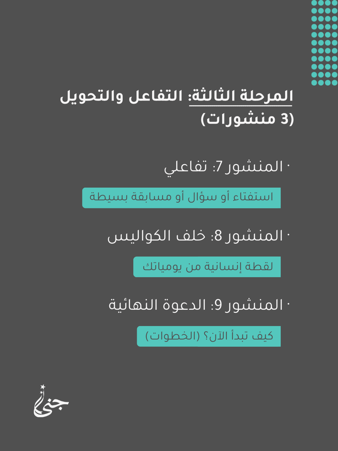 باقة الإنطلاقة الإحترافية ( 9 منشورات انستقرام )