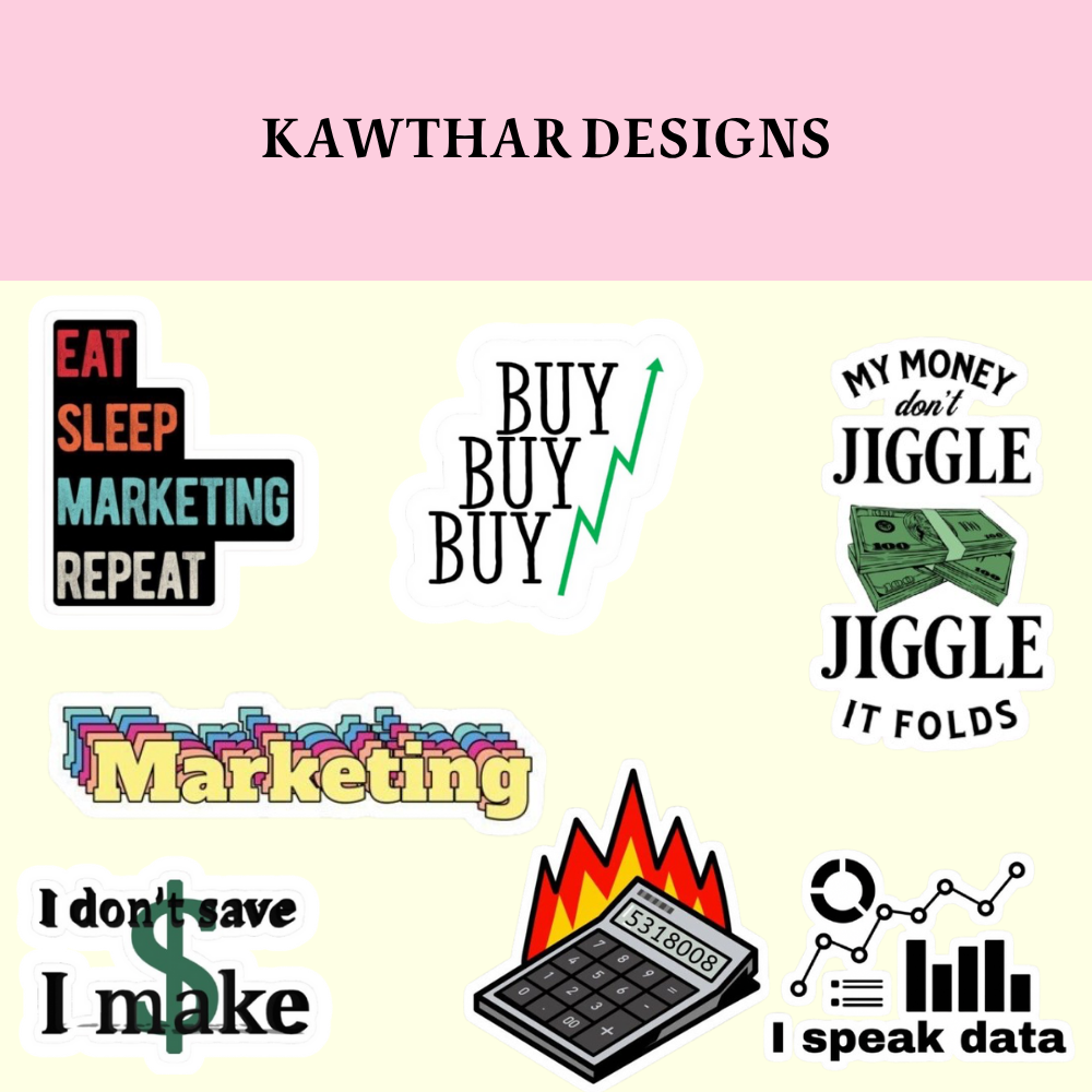 ستيكرات تخصص تسويق