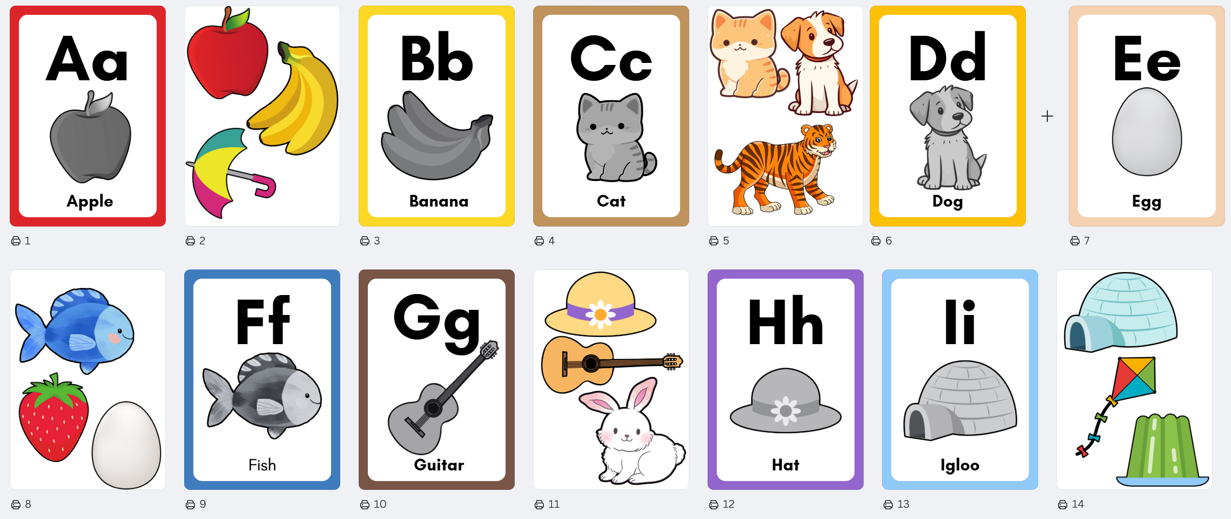 كتاب تفاعلي عن الأحرف الإنجليزية