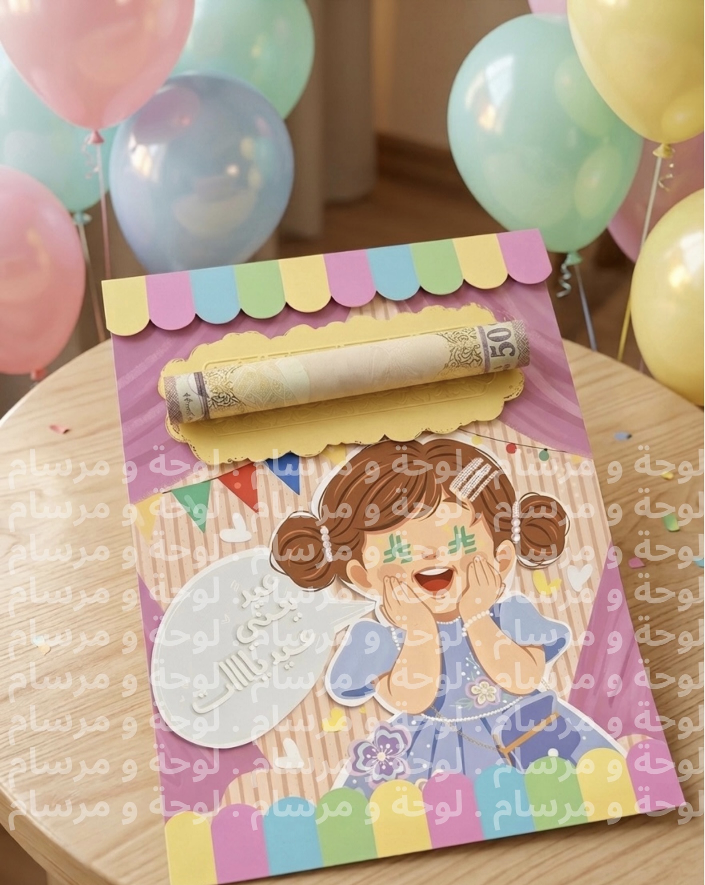 كرت العيدية ( بنت )