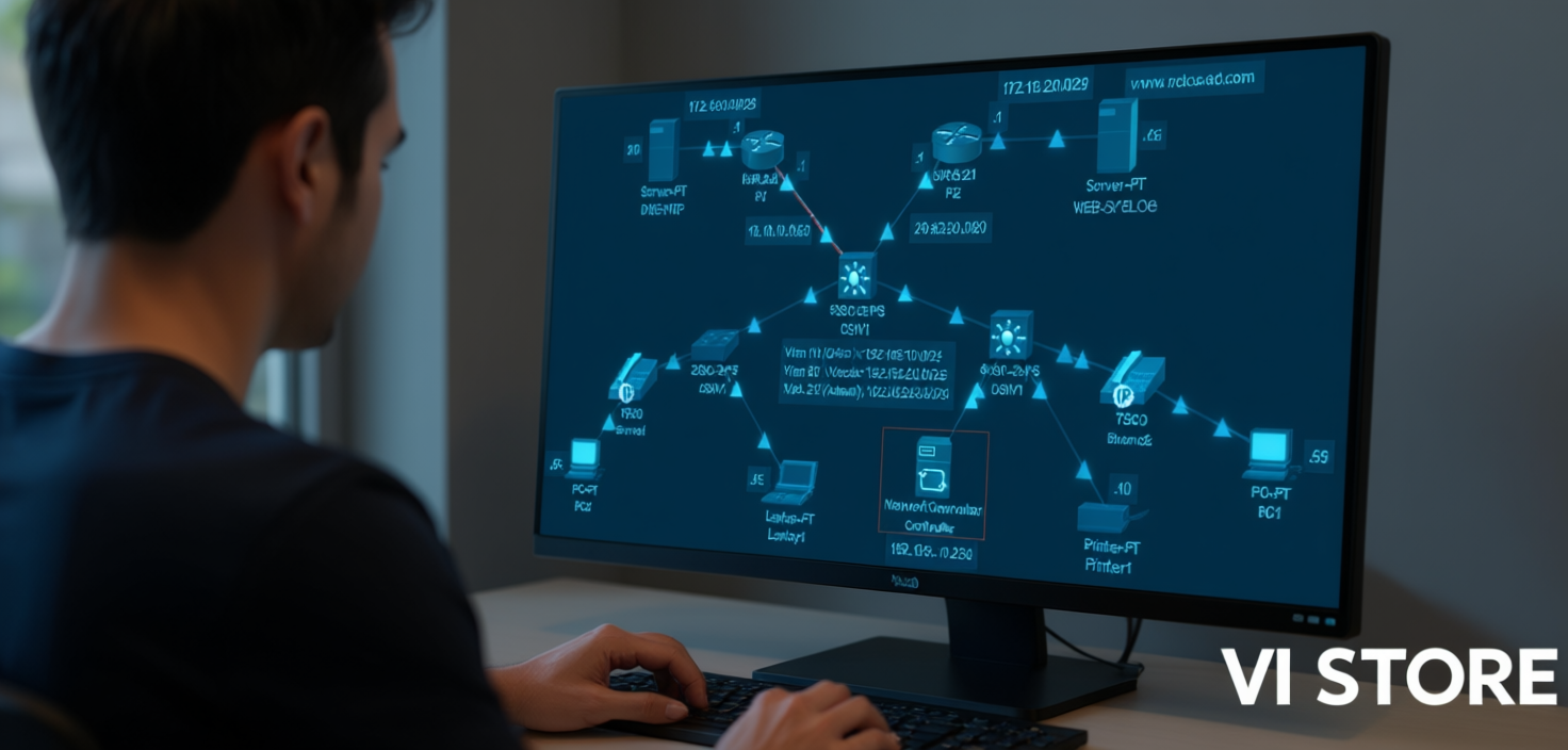 حل واجبات الشبكات Cisco Packet Tracer