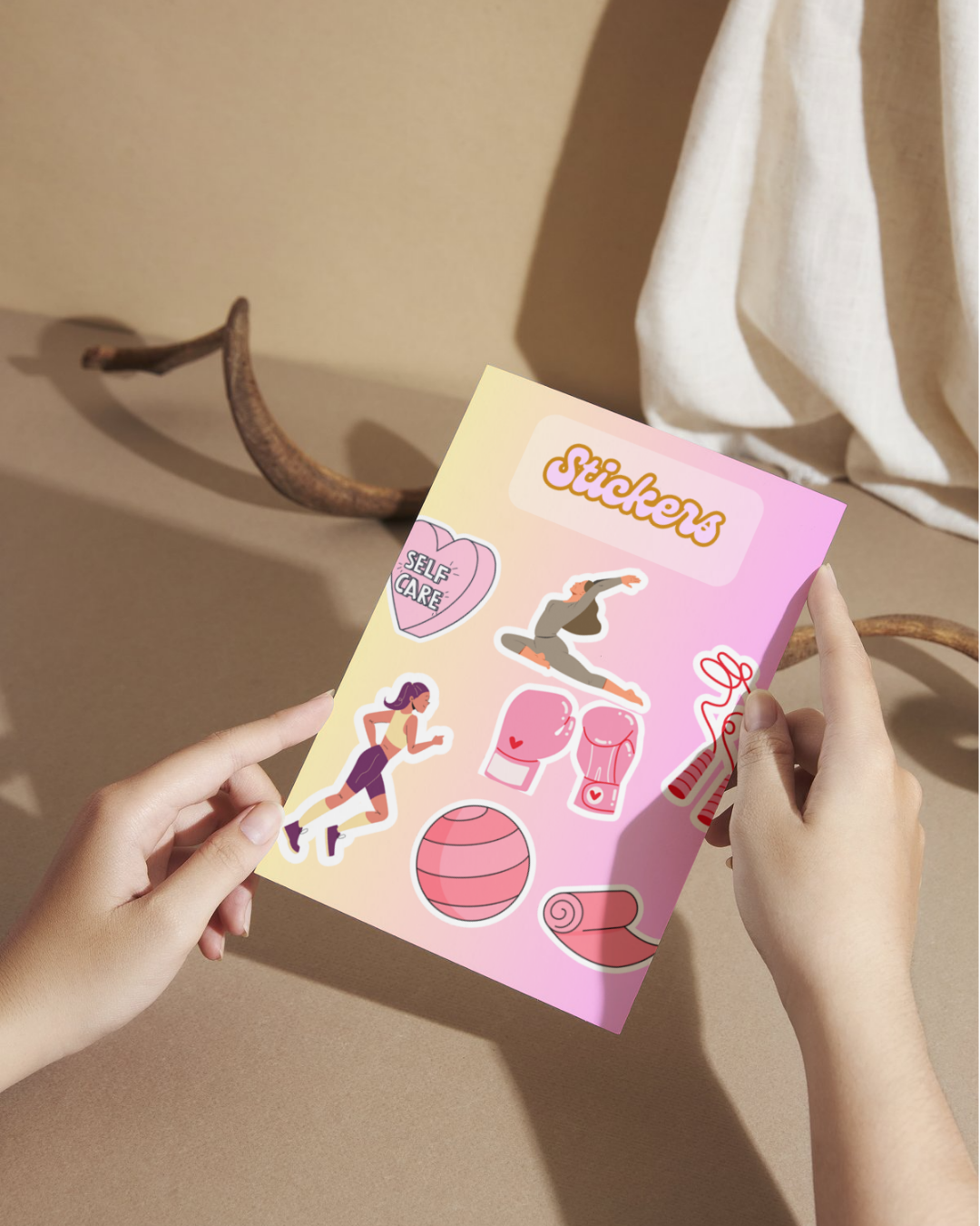 Strong & Feminine: Gym Girls Sticker Set