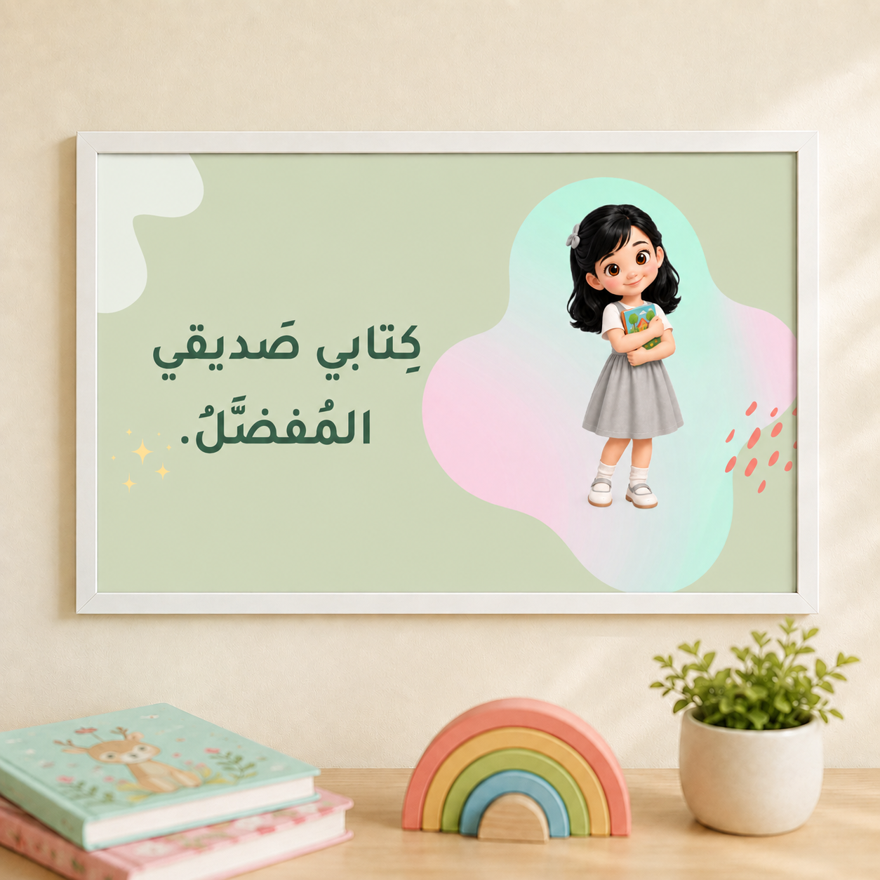 سبع لوحات قوانين القراءة وآداب التواصل رمادي