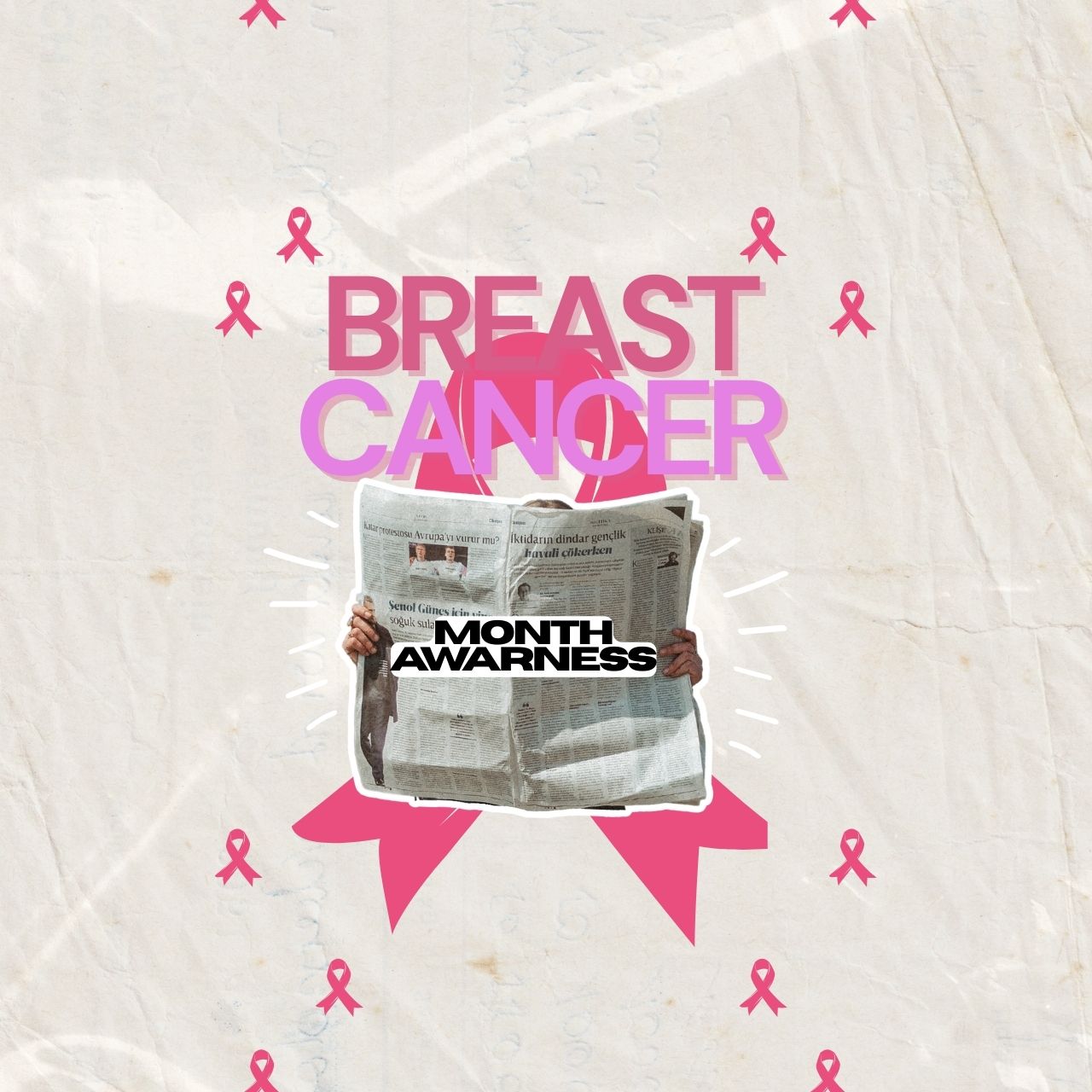بوستر التوعية بسرطان الثدي | Breast Cancer Awareness Poster