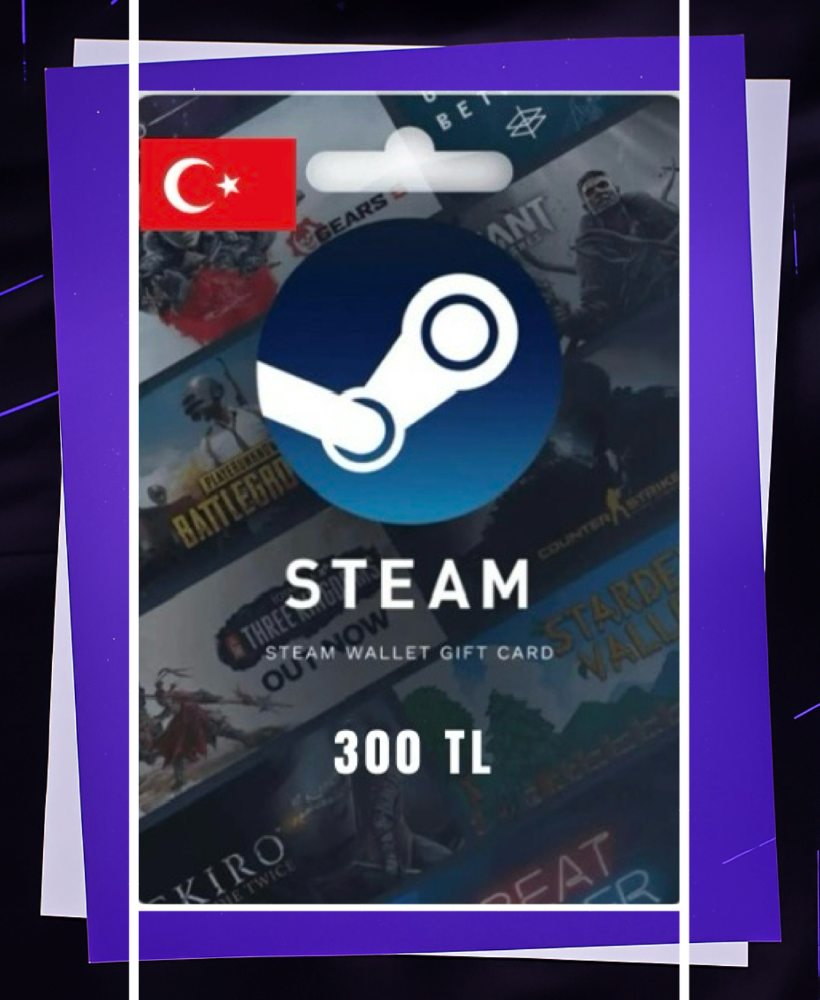 بطاقة ستيم تركي 300TL