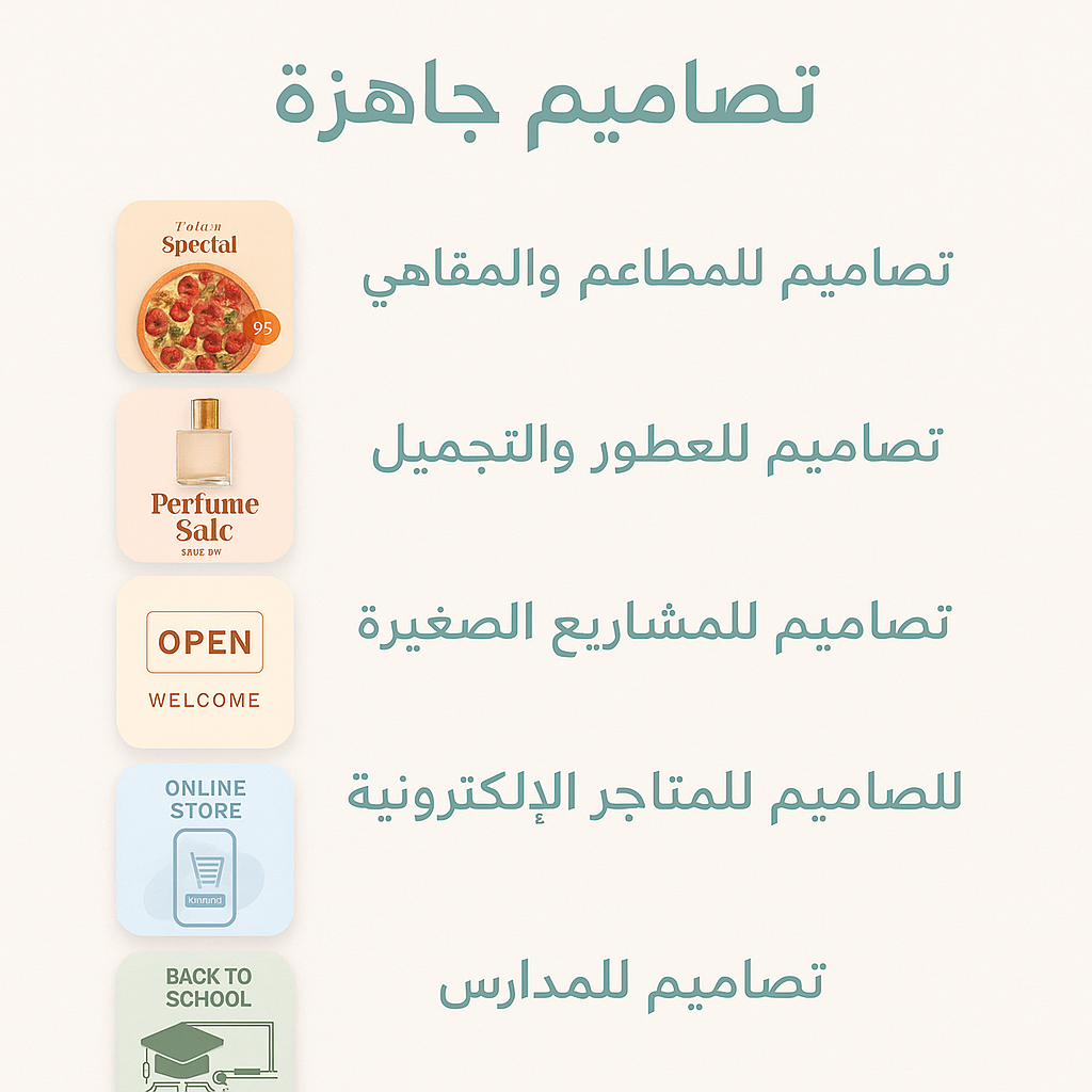 تصاميم سوشيال ميديا جاهزة