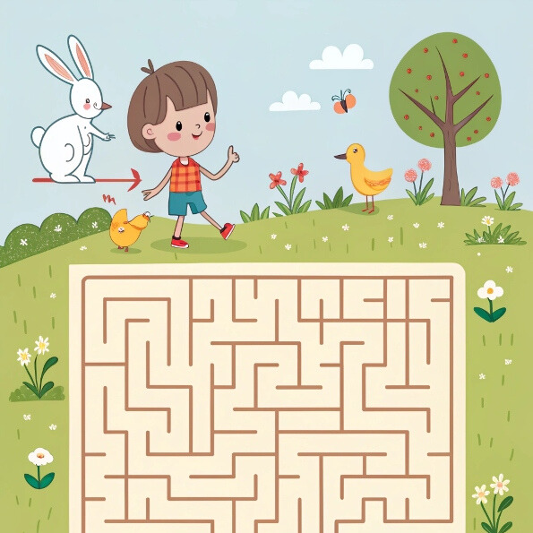 “مغامرة المتاهة: وصل وتعلم!