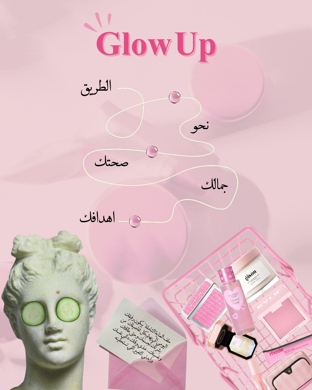 Glow Up - دليلك الشامل للجمال والصحة والروتين اليومي (روتين عملي- خلطات طبيعية- تغذية-جدول مهام وروحانيات)